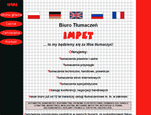 Tablet Screenshot of impet.elblag.com.pl