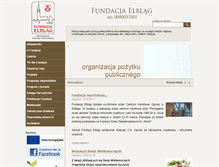 Tablet Screenshot of fundacja.elblag.pl
