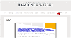 Desktop Screenshot of mowkamionekwielki.elblag.edu.pl