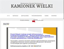 Tablet Screenshot of mowkamionekwielki.elblag.edu.pl