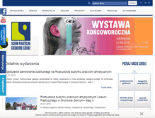 Tablet Screenshot of liceumplastyczne.elblag.com.pl