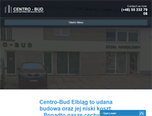 Tablet Screenshot of centrobud.elblag.pl