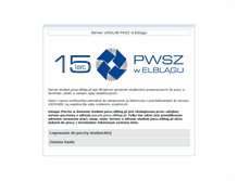 Tablet Screenshot of iis.pwsz.elblag.pl